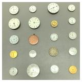 Lot of 20 pocket watch movements.  (1) is a B.W. d