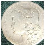1882  US Morgan Silver Dollar