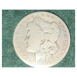 1881 US Morgan Silver Dollar Coin