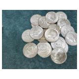 (20) US 1966 Kennedy 40% Silver Half Dollars