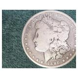 1890  US Morgan Silver Dollar