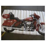 HD LIFE SIZE MOTORCYCLE VINYL BANNER 119X65
