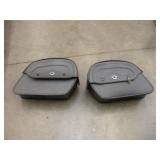 HD VIKING LOCKING LEATHER SADDLE BAGS W/