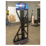 DOUBLE SIDED PARTS DISPLAY RACK ON WHEELS
