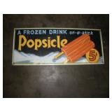 METAL POPSICLE SIGN 16X7