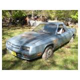 1984 DODGE RAMPAGE HAVE TITLE