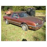 1985 DODGE RAMPAGE 2.2 NO TITLE PARTS ONLY