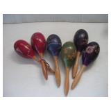 VINTAGE WOODEN MIRACHAS