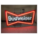 VINTAGE BUDWEISER "BOWTIE" NEON SIGN (WORKS)