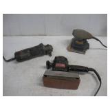 BELT SANDER GRINDER AND PALM SANDER