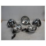 VINTAGE HEADLIGHTS AND BUCKETS