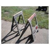 2 PLASTIC SAW HORSES