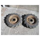 2 GRAVELY WHEELS W/ TIRES