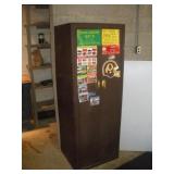 METAL CABINET W/ KEY  24X20X64