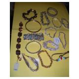 15 COSTUME JEWELRY BRACELETS