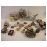 ASSORTED CRYSTALS AND ROCK FORMATIONS