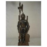CAST IRON KNIGHT FIREPLACE TOOL SET