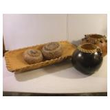 NATIVE AMERICAN GOURD POTS