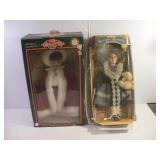 2 PORCELIN DOLLS TALLEST 17IN