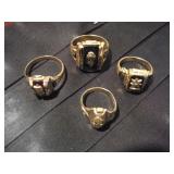 4-10KT GOLD RINGS