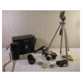 TOPCON UNIREX 35MM CAMERA W/ TRIPOD CASE AND