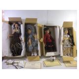 NATIVE AMERICAN PORCELIN DOLLS
