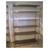 NSF ADJUSTABLE SHELF W/ 4IN CASTERS 48X18X76