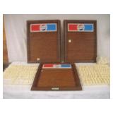 3 PLASTIC PEPSI LETTER SIGNS W/ LETTERS AND
