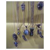 10-STERLING NECKLACES