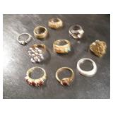 10 PCS 925 AND OTHER RINGS