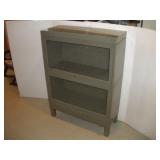 VINTAGE METAL BARRISTER BOOK CASE W/ GLASS--