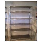 NSF ADJUSTABLE SHELF W/ 4IN CASTERS 48X18X76