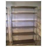 NSF ADJUSTABLE SHELF W/ 4IN CASTERS 48X18X76