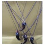 4-TURQUOISE BEAR CLAW NECKLACES