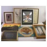 NATIVE AMERICAN FRAMED PRINTS AND