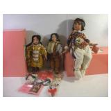 NATIVE AMERICAN PORCELIN DOLLS