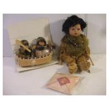 NATIVE AMERICAN PORCELIN DOLLS