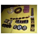 10-COSTUME JEWELRY BRACELETS