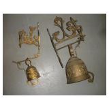 VINTAGE BRASS DINNER BELLS