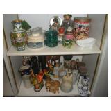 ASSORTED NIC NACS AND GLASSWARE
