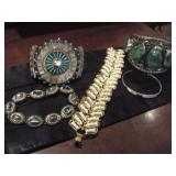 5-TURQUOISE BEADED BRACELETS