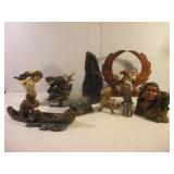 NATIVE AMERICAN FIGURINES TALLEST 11IN