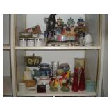 ASSORTED NIC NACS AND GLASSWARE