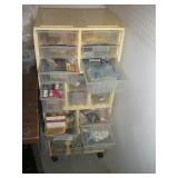 JEWLERY MAKING BEADS AND ACC W/ ORGANIZER