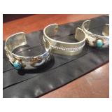 3-STERLING BRACELETS