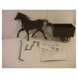 NEW METAL HORSE WALL Dï¿½COR 23IN LONG