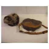 FUR HAT AND PURSE