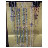 5-ROSARY CROSS NECKLACES