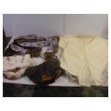 NATIVE AMERICAN LEATHER SHIRT - FUR PURSES AND