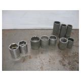 SNAPON 3/8 DRIVE ASSORTED SOCKETS